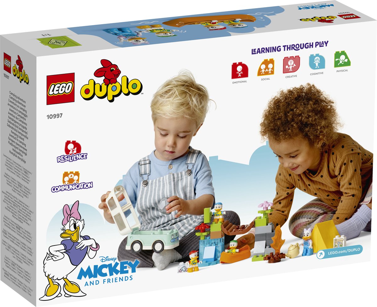 Bol.com LEGO 10997 DUPLO Disney Mickey and Friends Kampeeravontuur Speelgoed voor Peuters aanbieding