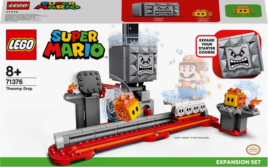 LEGO Super Mario Uitbreidingsset: De val van Thwomp 71376 bouwset (393 onderdelen)