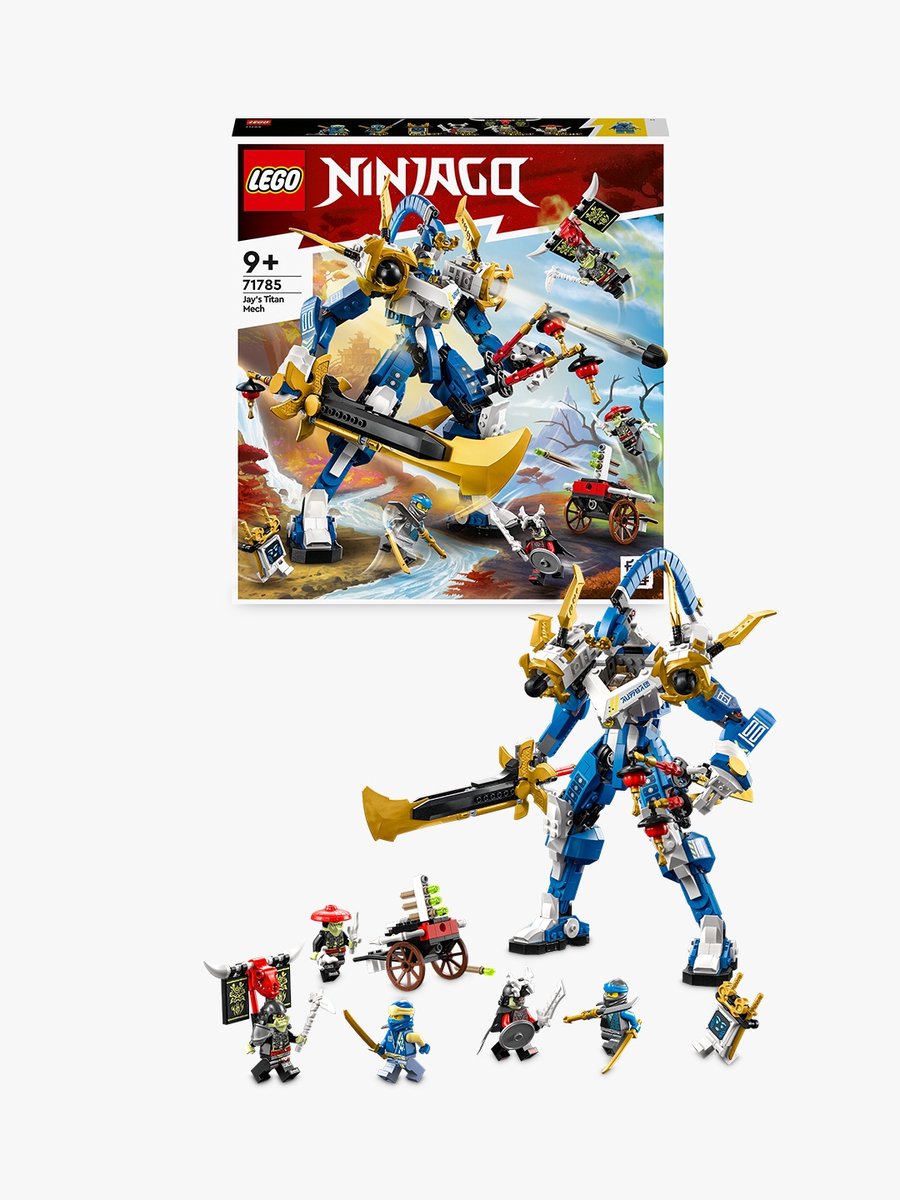 Bol.com LEGO 71785 NINJAGO Jay’s Titan Mech, Battle Speelgoed voor Kinderen met Mecha Actiefiguur aanbieding