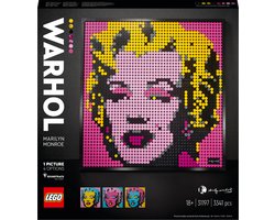 LEGO 31197 ART Andy Warhol’s Marilyn Monroe DIY Poster, Wanddecoratie, Muurdecoratie, Multipart Canvas en Verzamelobject voor Volwassenen