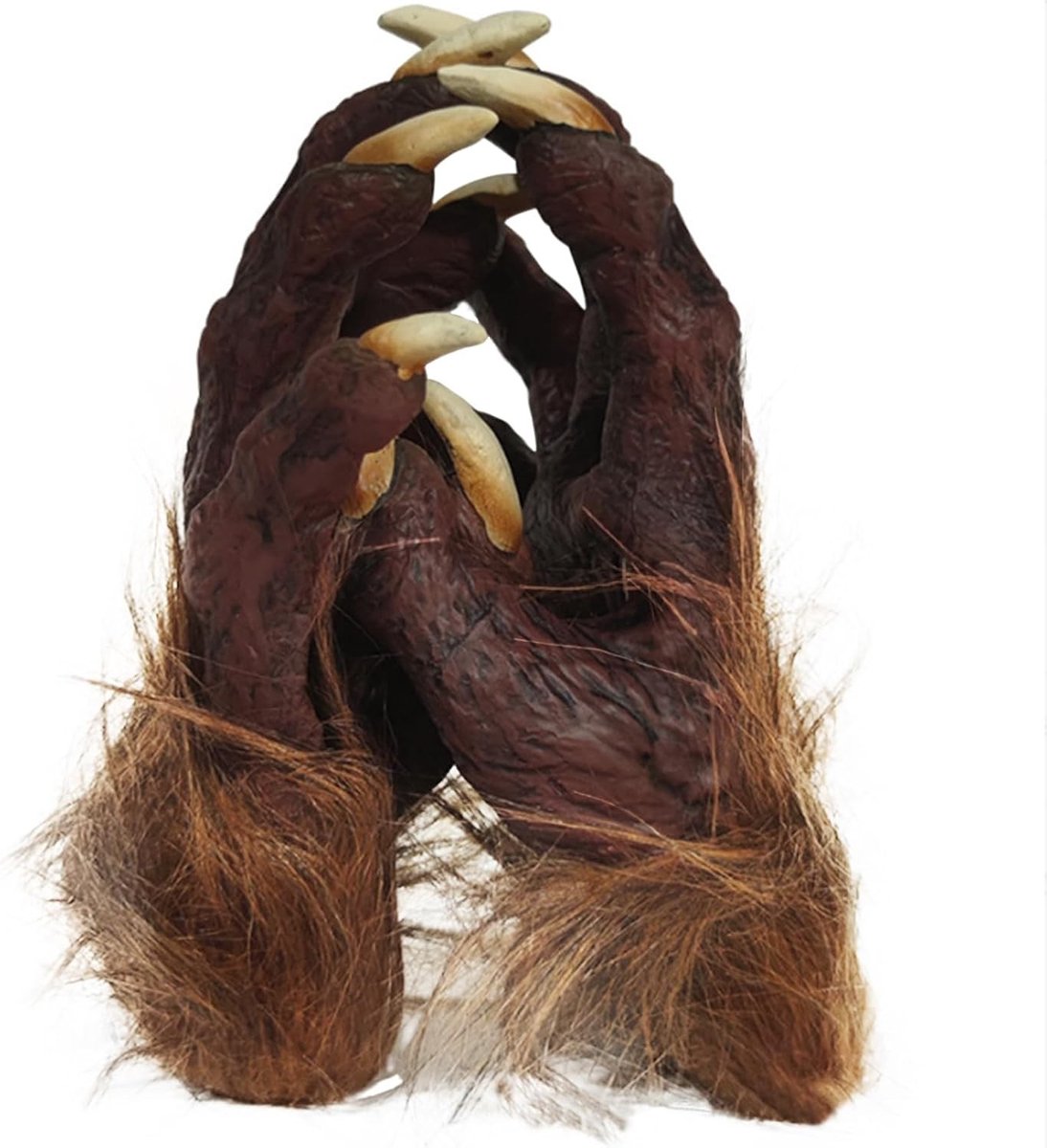 Werwolf Klauwen Handschoenen voor Halloween, Furry Dierlijke Poot Kostuum Accessoire, Griezelige Gothic Devil en Vampier Attributen voor Feesten en Festivals