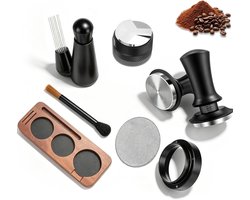 Professionele Espresso Tamper Set met 51 mm Tamper, Espresso Needle, Distributeur en Accessoires voor Perfecte Koffie Bereiding