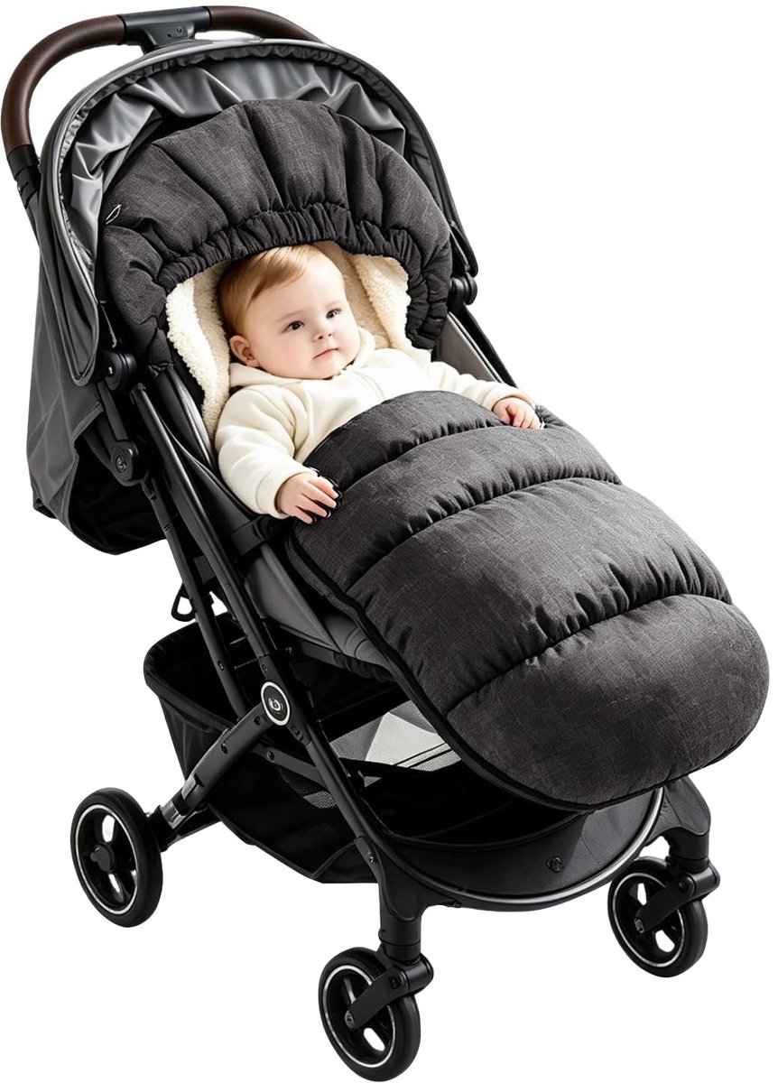 Universele Warme Winter Voetenzak - Voor Baby Kinderwagen - Grijs