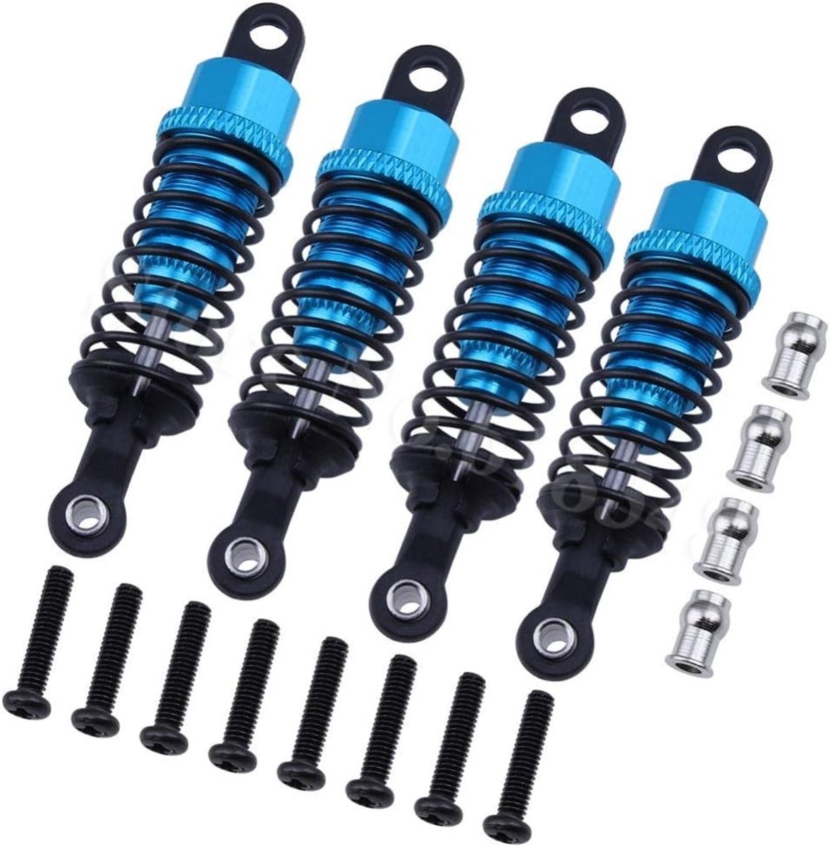 Vervangende Aluminium Schokdemper voor 1/18 RC Auto's - Upgrade Onderdelen voor WLtoys A959 A969 A979 K929 (Set van 4) - Verbeterde Prestaties en Duurzaamheid