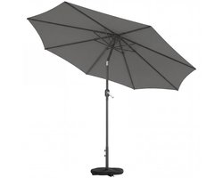 Outsunny Terrasparasol-Metaal, Polyester-Ø295 x 242H cm-Donkergrijs