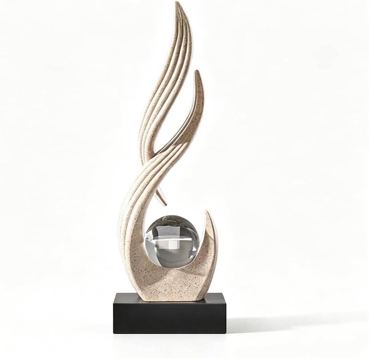 Sculptuur decoratie voor woonkamer en kantoor, moderne stijl, 20,5 x 14,5 cm, unieke kunstwerk