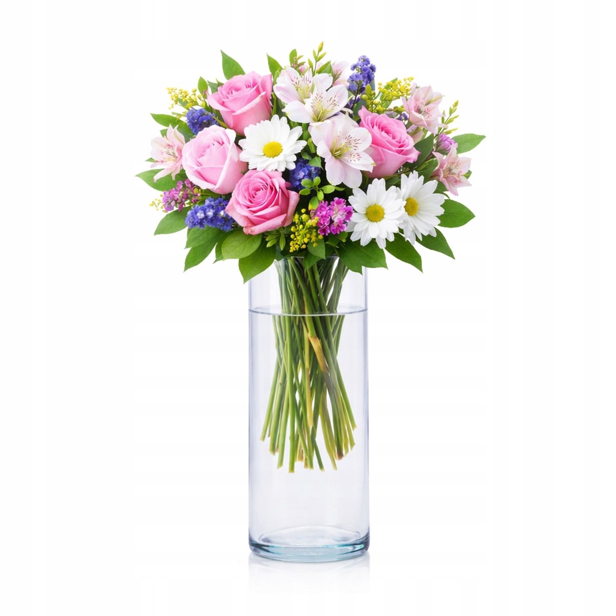 Glazen Vaas Cilinder 29cm Transparant Hoogwaardig Glas