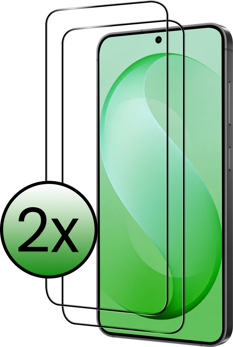 Screenprotector - 2 Stuks Geschikt voor Samsung Galaxy S26 FE - Full Cover - Beschermglas - Gehard Glas - Tempered Glass - Screen Protector