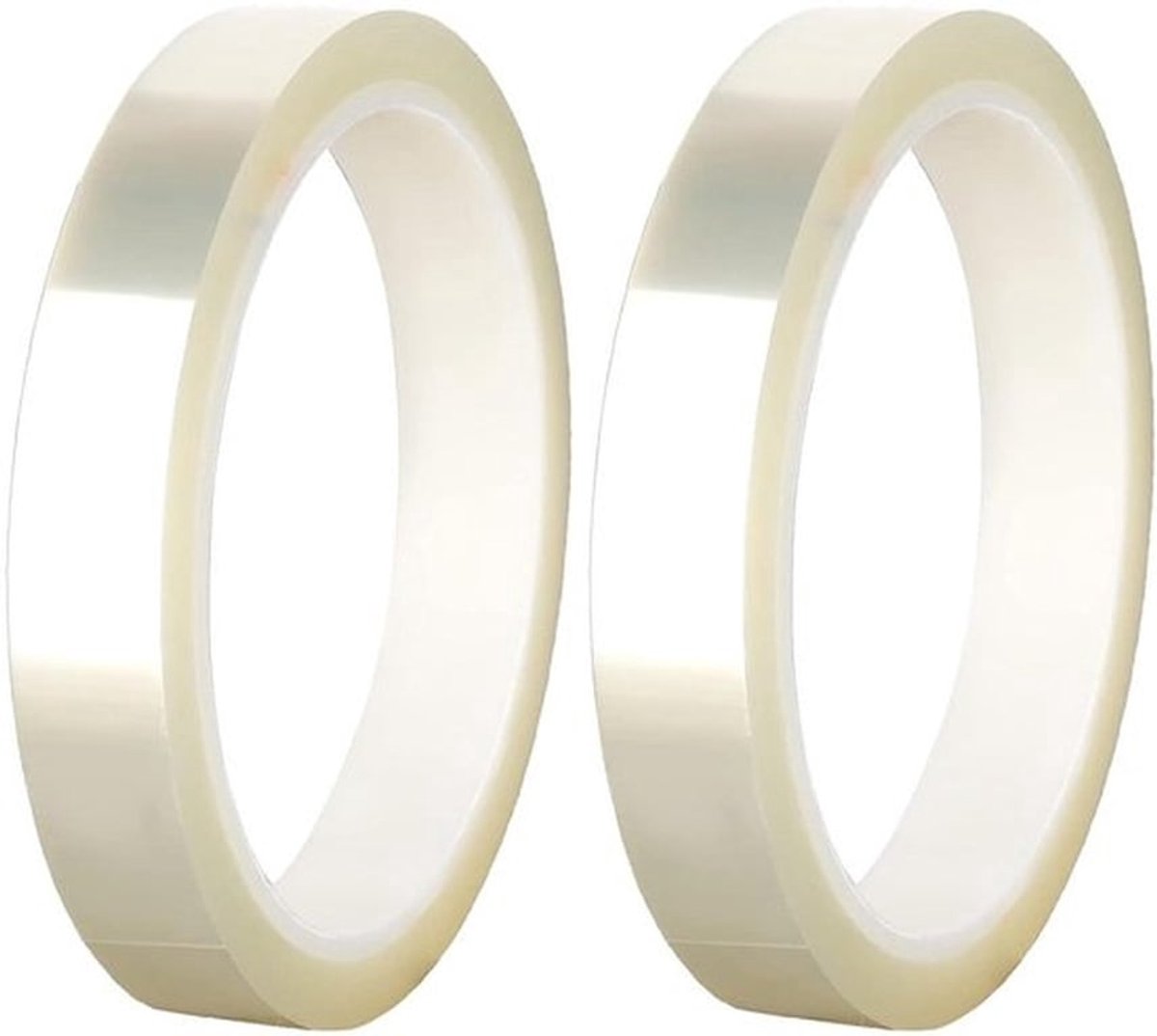 Hittebestendige Tape 2 Rollen - Doorzichtige Plakband voor Sublimatie - Warmte Overdracht Tape - Doe-Het-Zelf-Ambachten - 20mm breed