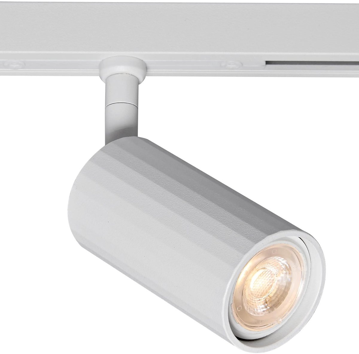 Oryx railspot voor het Micro Line railsysteem - wit aluminium, kantelbaar, GU10 MR11-fitting, lamp niet inbegrepen