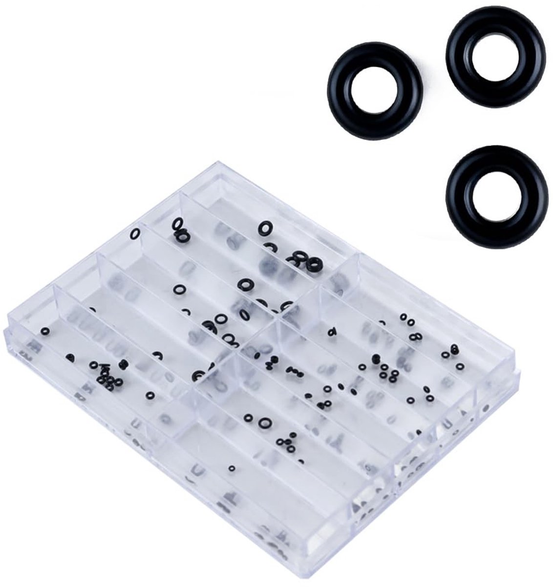 Mini O-ring pakkingset – Assortiment van rubberen ringen voor horloges, loodgieterswerk en kranen