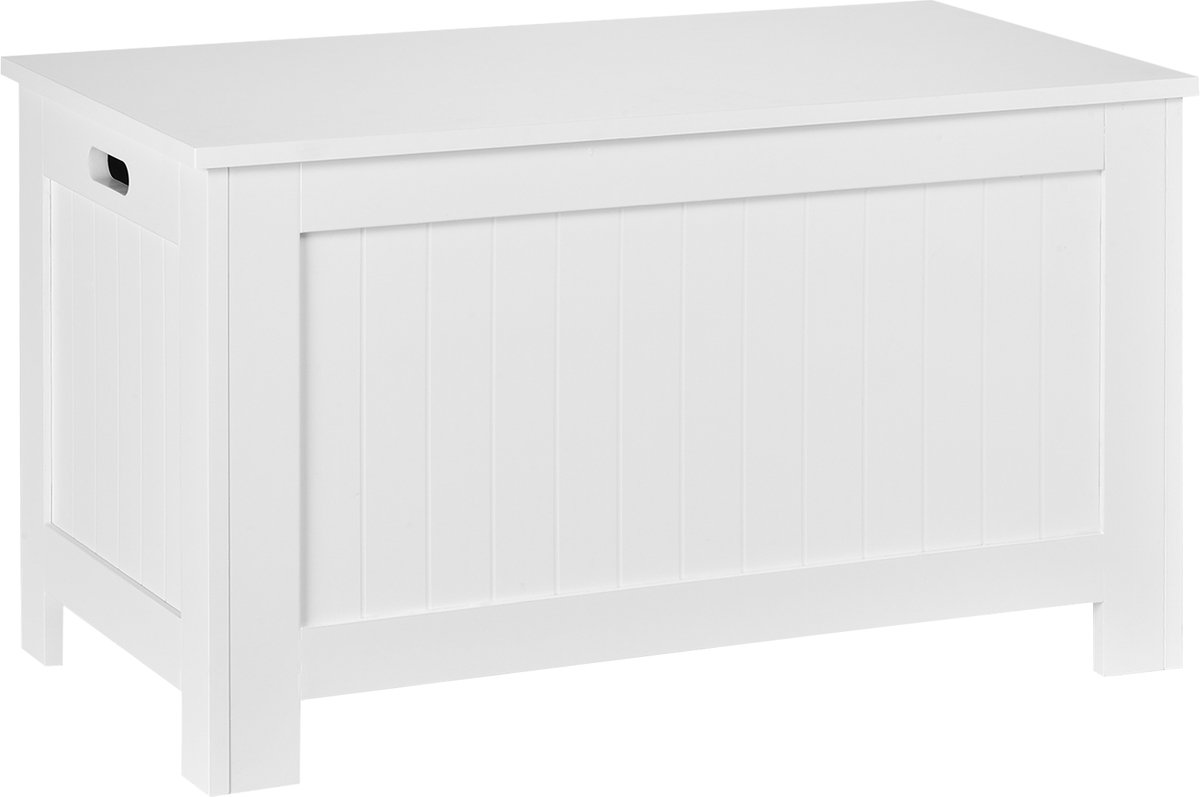 HOMCOM Opbergkist - Hout - 81x40x46cm - Wit