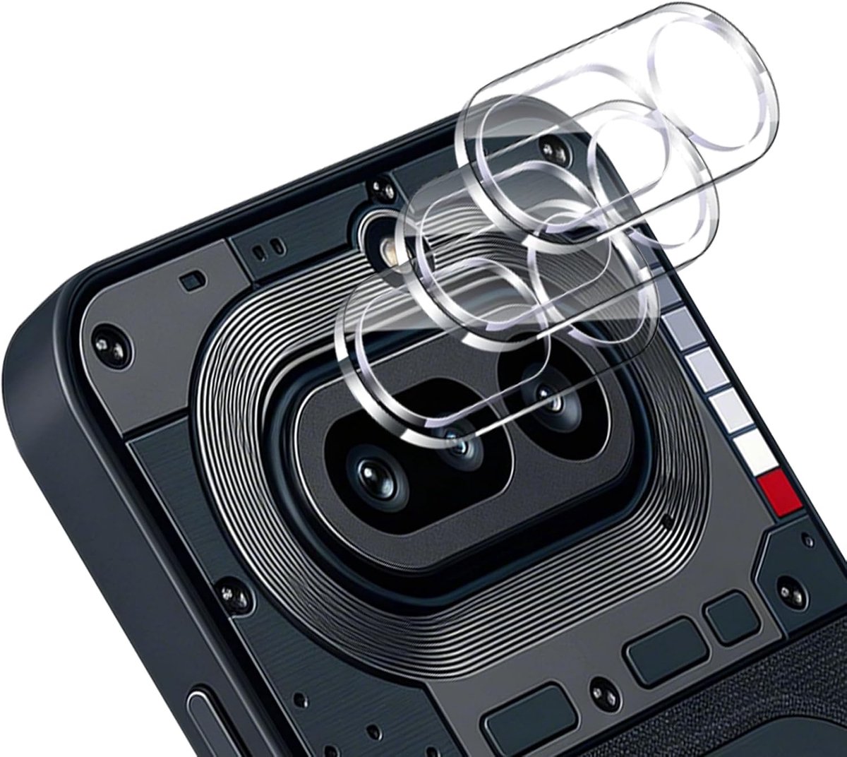 Compatibel met Nothing Phone 4A 5G, 3 stuks gehard glas, cameralensbescherming, 9H hardheid, anti-kras, lensbescherming, Ultra HD