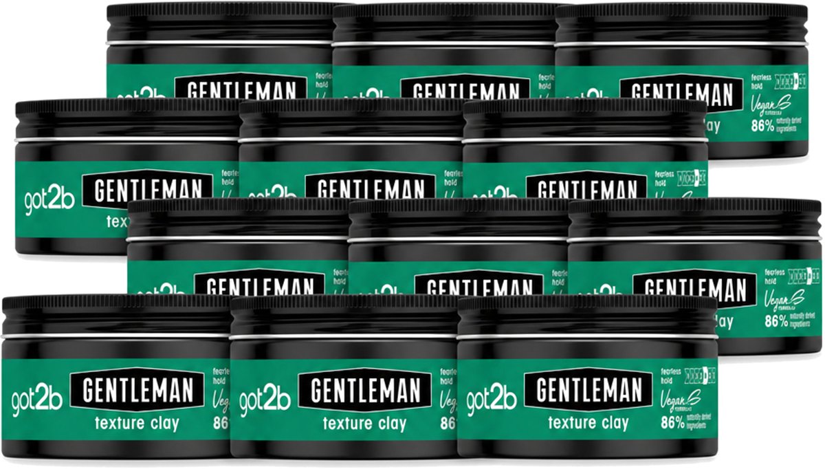 12 x Got2B - Texture Clay - Gentleman - 100 ml - Voordeelverpakking - 12 stuks