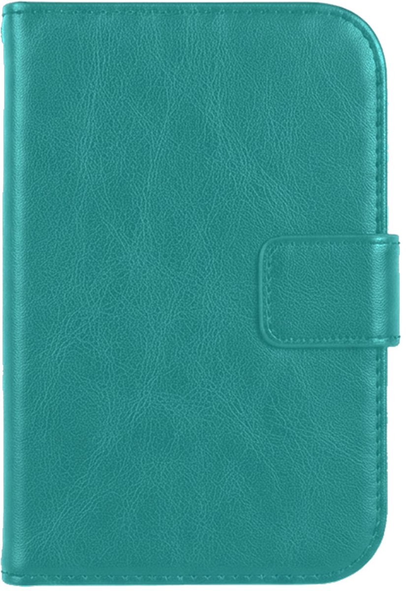 Hoes - Met Pasjeshouder - Geschikt voor Apple iPhone Duo - Luxe Bookcase Portemonee - Flip Case - Kunstleer Book Case - Flipcase - Book Cover - Walletcase - PortemonneeHoes - Turquoise