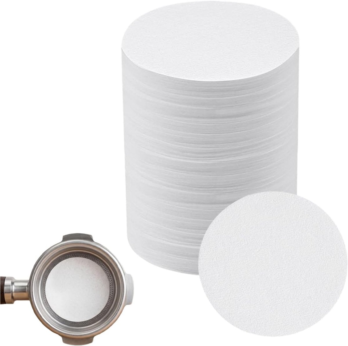 800 stuks koffiefilters, rond, 58 mm, filterdragerfilter