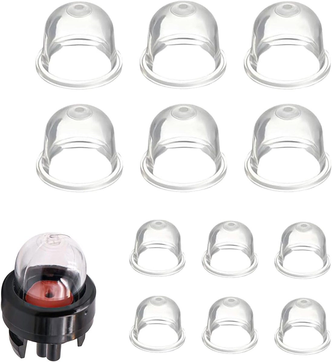 Image of 12 stuks bulb primer pomp geschikt voor STIHL FS 38, FS 55, FS 80 enz., primer lamp carburateur, kettingzaag/blazer / borstelsnijder, reserveonderdelen, primer pomp voor bosmaaier, draadsnijder