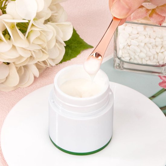 Metalen make-upspatel, huidverzorging, cosmetica, lepel, herbruikbare applicator voor gezichtsmasker, crème, lotions moisturizer, 6 stuks (3 kleuren) — afbeelding 2