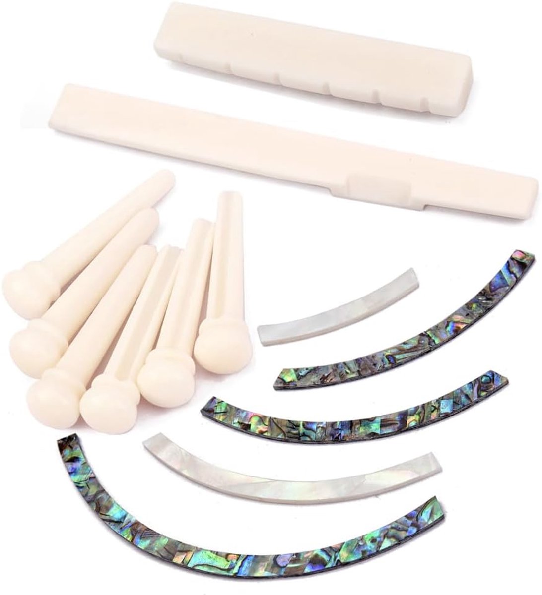 Natuurlijke Abalone Shell Gitaar Truss Rod Cover Gebogen Strips Gitaar Sound Hole Inlay 5mm breedte
