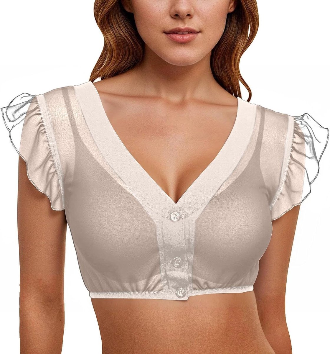 Dames lingerieset sexy kant ondergoed lingerie babydoll negligé nachtkleding tweedelig V-hals strik zacht huidvriendelijk A182