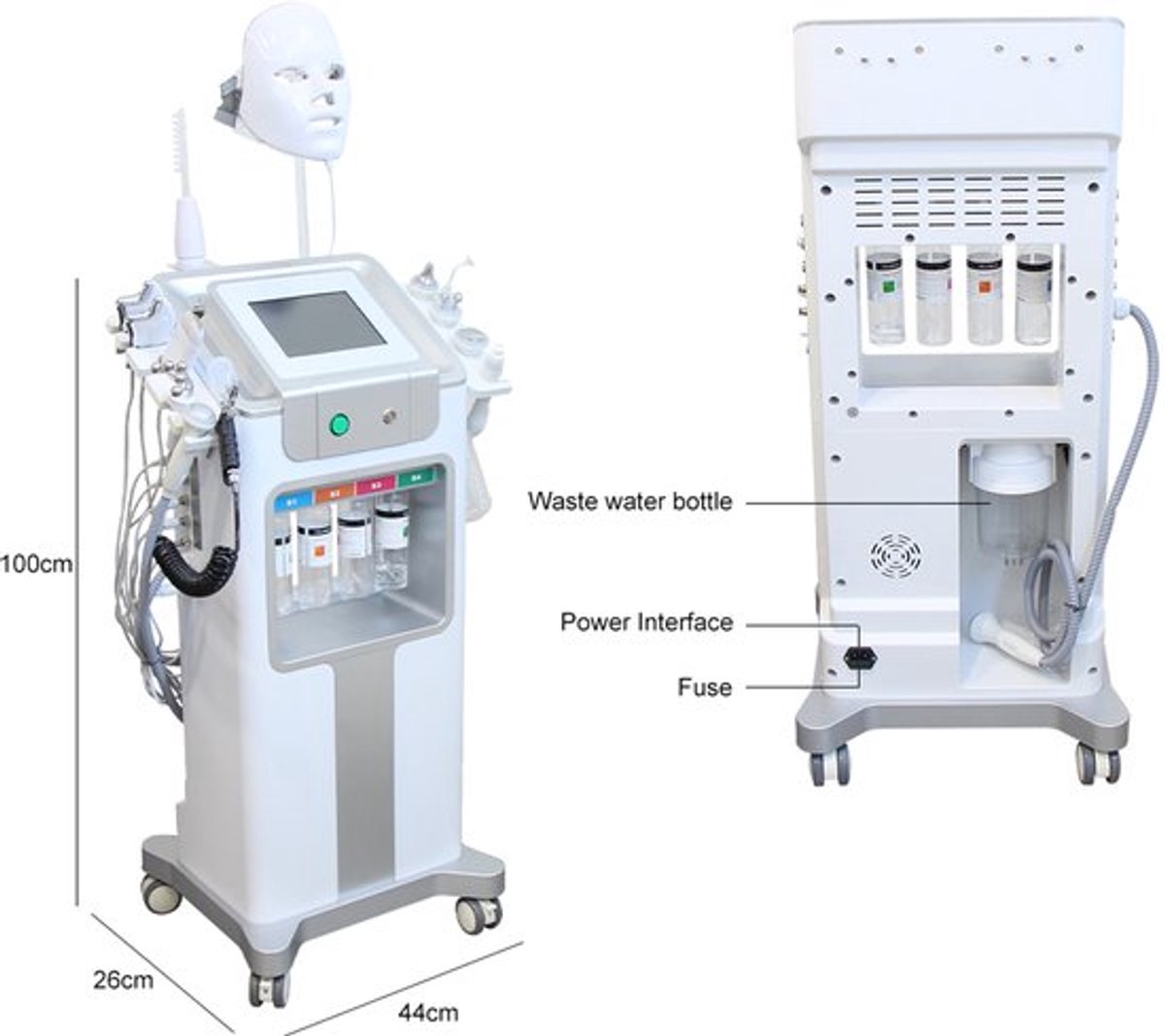 Hydro Dermabrasie Machine 12 In 1 - Diepe Reiniging Gezicht - Huidverjonging Kunststof - Gezichtsverzorging Apparaat