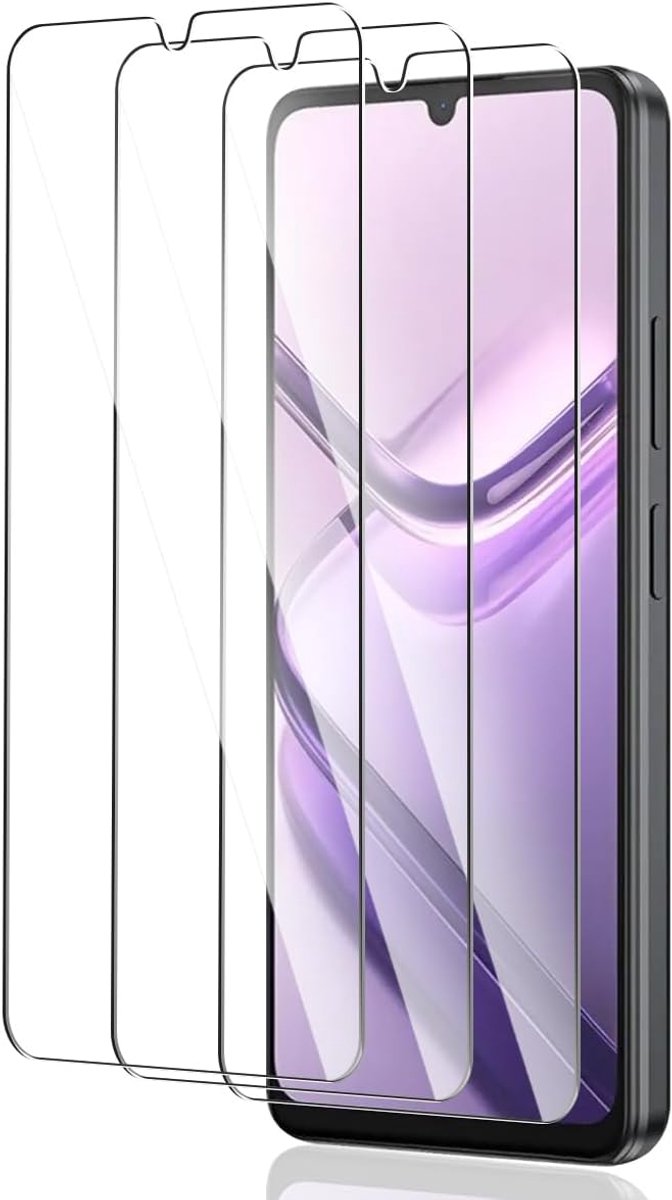 Beschermfolie voor Doogee Note 58/58 Pro pantserglas, 3 stuks 9H hardheid pantserfolie, HD/krasbestendig/luchtbelvrije displayfolie, pantserbescherming glas displaybescherming voor Note 58/58