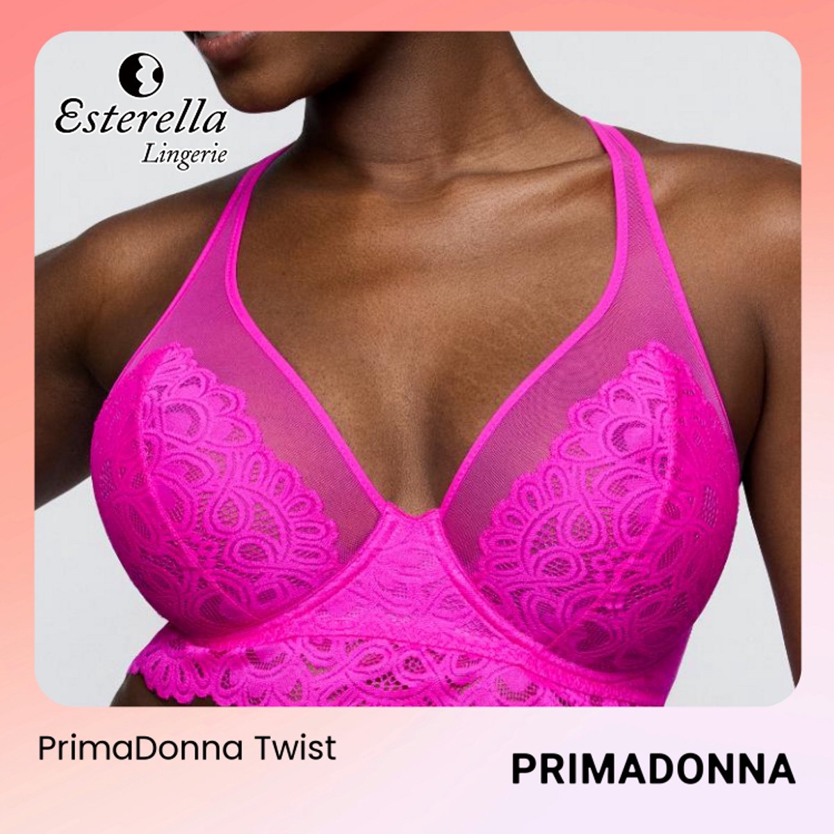 PrimaDonna Twist Dear Night Plunge Bh 0142636 Influencer Pink - maat EU 70E / FR 85E