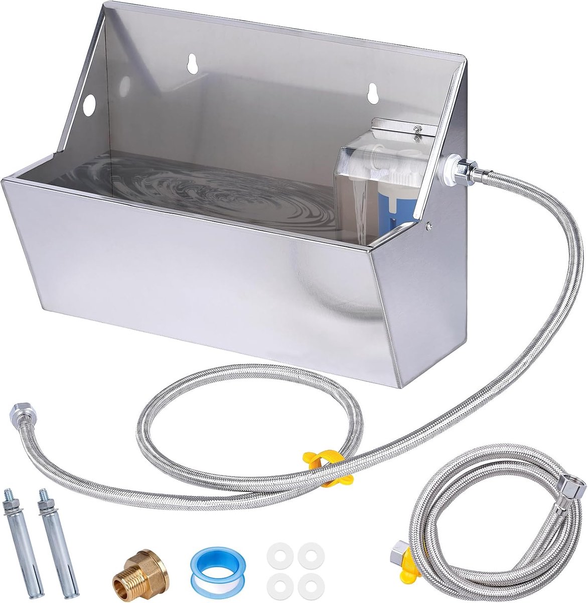 waterdispenser voor kippen en kuikens, automatische drinkbak voor kip, eend, gans, kalkoen, duif