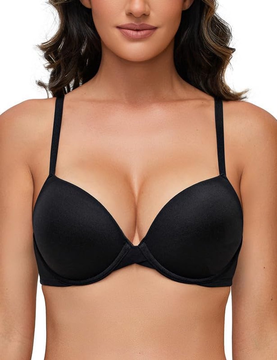 Superpush-Up BH Voor Dames Met Beugel, Extreem Naadloze T-Shirtbeha, Comfortabele Gevoerde BH, Bodymake-Up Voor Kleine Borsten