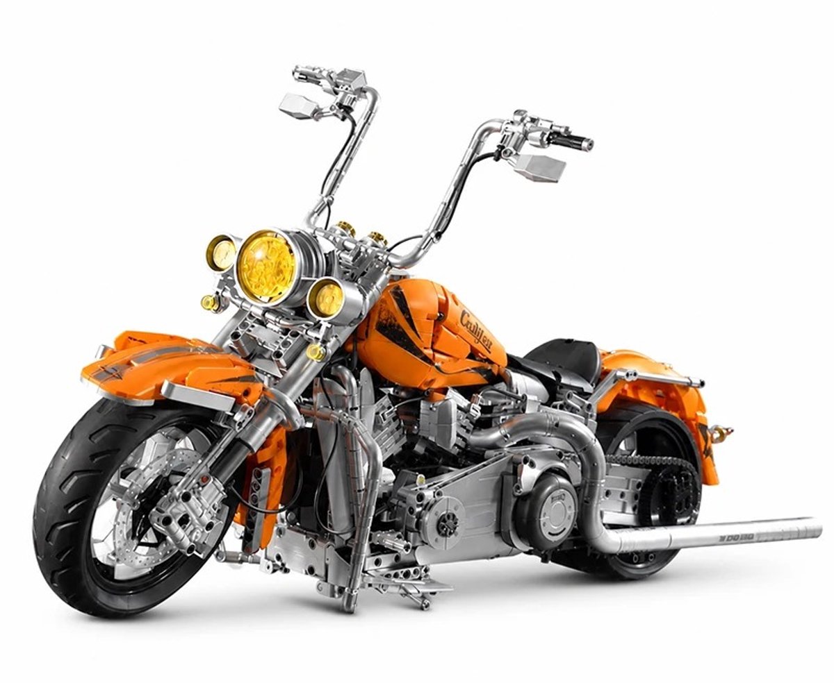 DeltaMerch Bouwmodel - Bouwset - Bouwstenen - Technische Modelbouw - Motorfiets - Schaal 1:5 – 2260 Bouwstenen – Voor Volwassenen