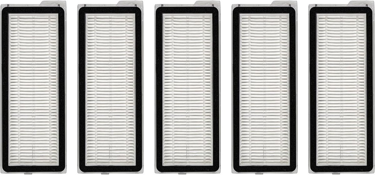 (5 Stuks) Q Revo S Vervangend HEPA-Filter Voor Roborock Qrevo MaxV, Qrevo S, Qrevo Plus, Qrevo Pro, Qrevo Curv Robotstofzuiger, Filterset, Vervangende Onderdelen, Filteraccessoireset