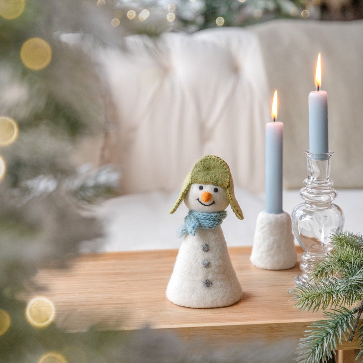 Decoratie Sneeuwpop Winterwonderland