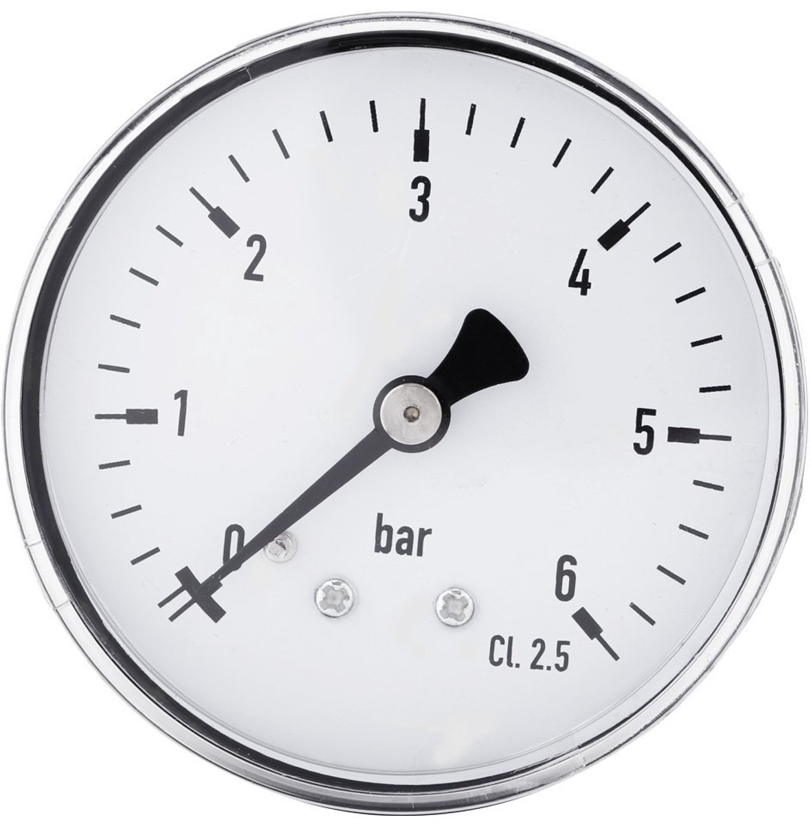 Manometer water, 1 stuk hoge precisie manometer waterdruk 0-6 bar 1/4 inch NPT schroefdraad, mini voor brandstof lucht olie stroom