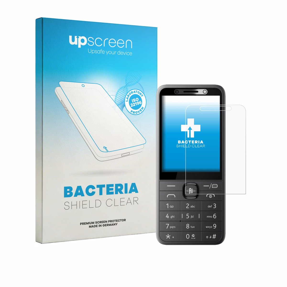 upscreen - Screenprotector voor Nokia 235 4G 2.0 - Folie Beschermfolie transparant antibacterieel