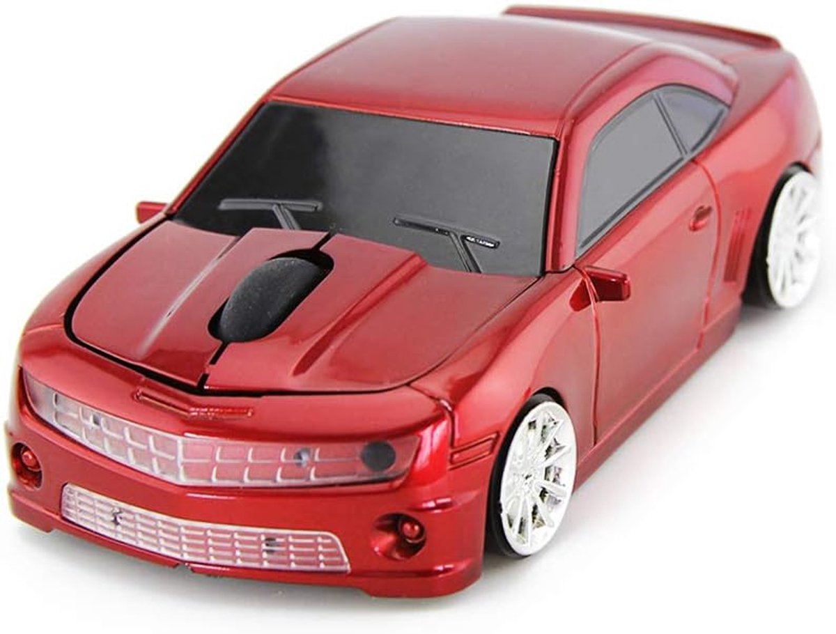 sportwagen muis desktop laptop computer muis 2,4 GHz optische kantoormuis voor DHF (rood)