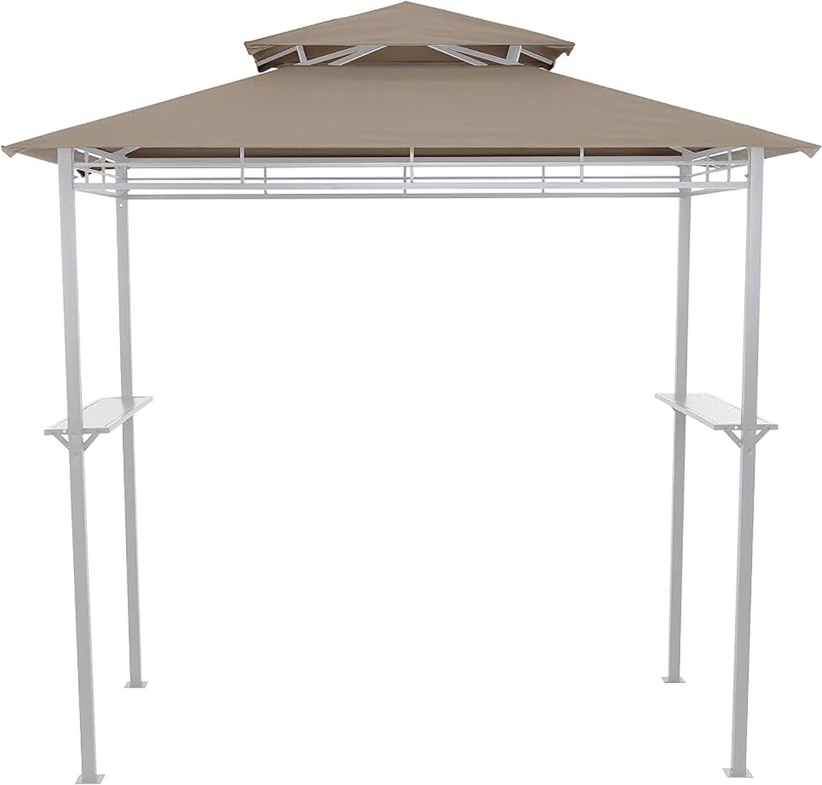 Taupe tot BBQ-paviljoen, 100% polyester