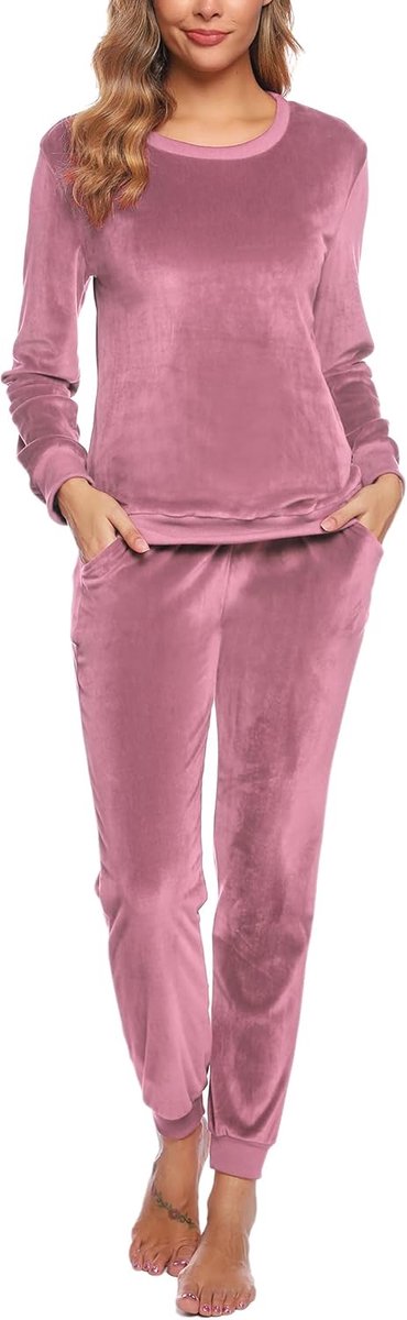 Joggingpak voor dames, sportpak, trainingspak, tweedelig, vrijetijdspak, katoenen outfit, huispak, set lange mouwen, ritssluiting, winter, joggingbroek, dames Activewear