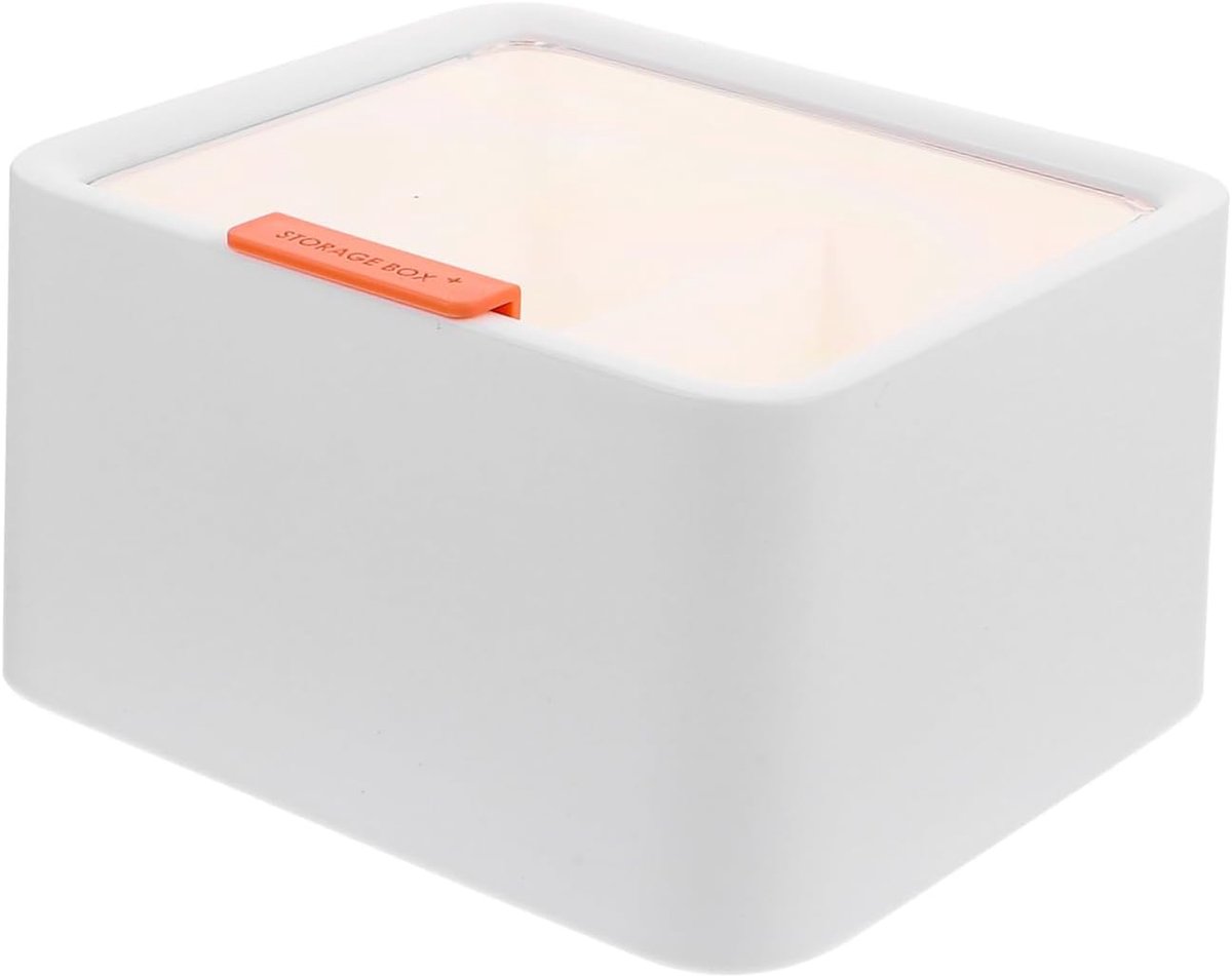 Pad Houder met Duidelijk Compartimenten Organizer voor Lipstick Wattenstaafjes Make Up voor Badkamer Cosmetica Opslag