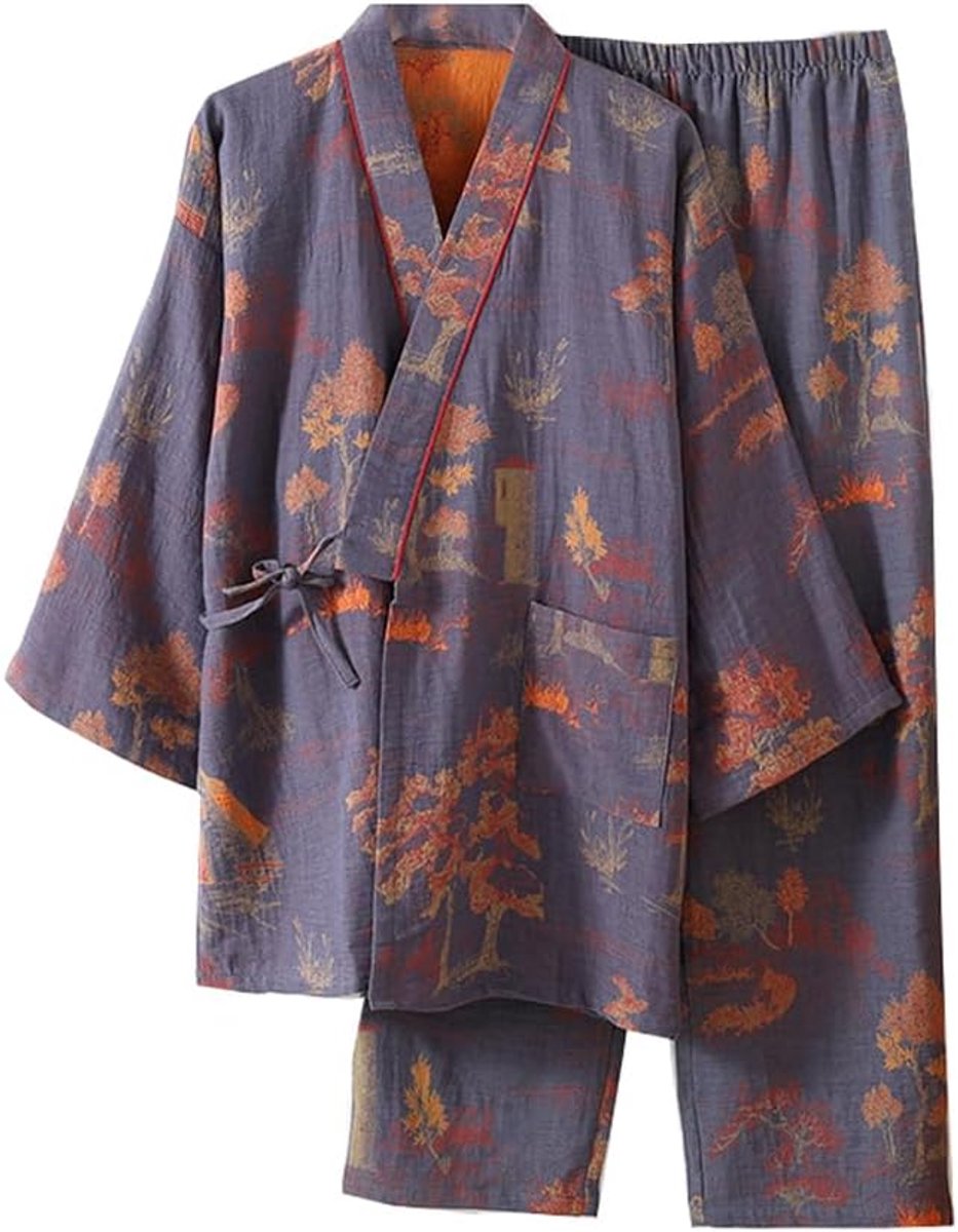 kimono heren nachtkleding casual pyjama