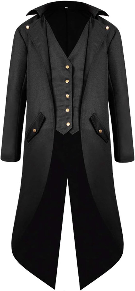 Middeleeuws Victoriaans jasje, kostuums voor mannen, steampunk, gothic jas, uniform, renaissance, piraten, vampierfeest, cosplay kostuums voor heren en volwassenen