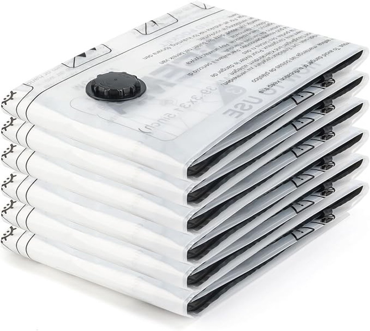 Livatto Vacuümzakken 6 stuks 70x50 cm – Ruimtebesparend & Herbruikbaar