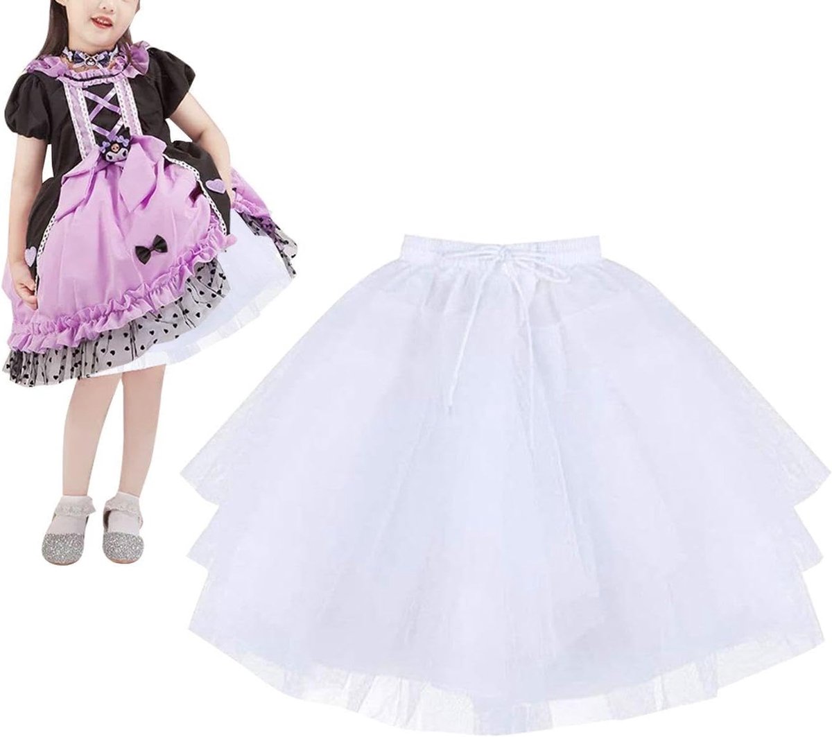 1 stuk witte ballettutu, damesrok, danskostuum, eenvoudige en veelzijdige korte rok, kledingaccessoires., wit, M