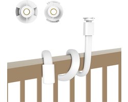 Babyfoonhouder, flexibele babycamerastandaard voor kinderbed zonder boren, compatibel met HelloBaby HB65/HB6550/HB6558/HB66/HB248, Bonoch/ChildsFarm/Eufy Cam E/2/2C camera, 1/4"-20 schroef