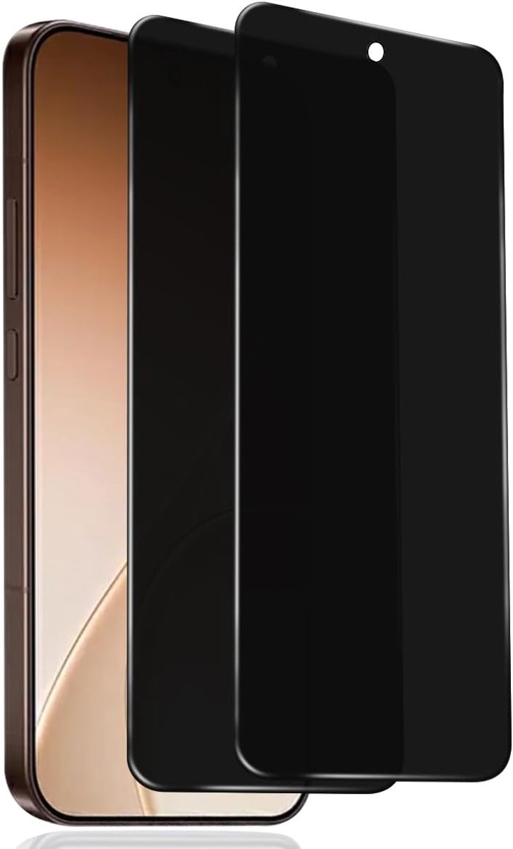 2 stuks privacy gehard glas voor Oppo Reno 15 Pro, anti-spy displaybeschermfolie, hardheid 9H, krasbestendig, zonder luchtbellen, anti-spy displaybeschermfolie voor Oppo Reno15 Pro