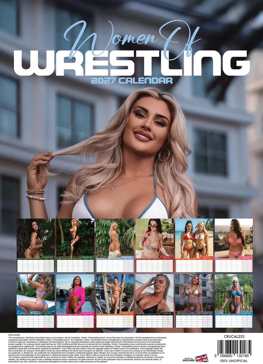 Woman of Wrestling A3 Kalender 2027