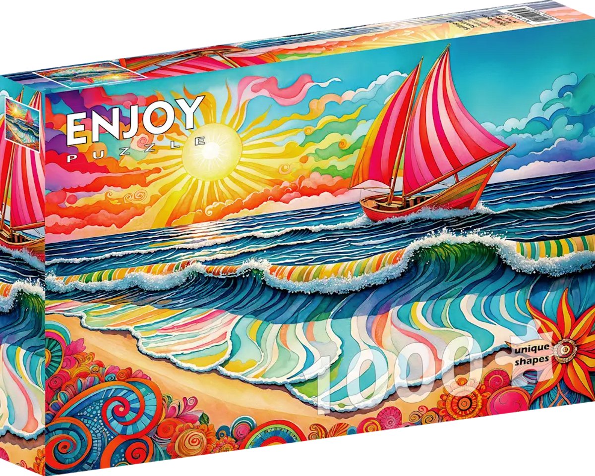 Enjoy Puzzle Sailing at Sunrise (1000).