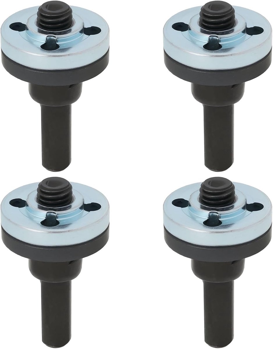 4 STKS Haakse Slijper Drijfstang Adapter M10 53x30mm Hoge Snelheid?? Staal Elektrische Boor Doorn Adapter voor Snijden Disc Polish Disc en Polish Spons