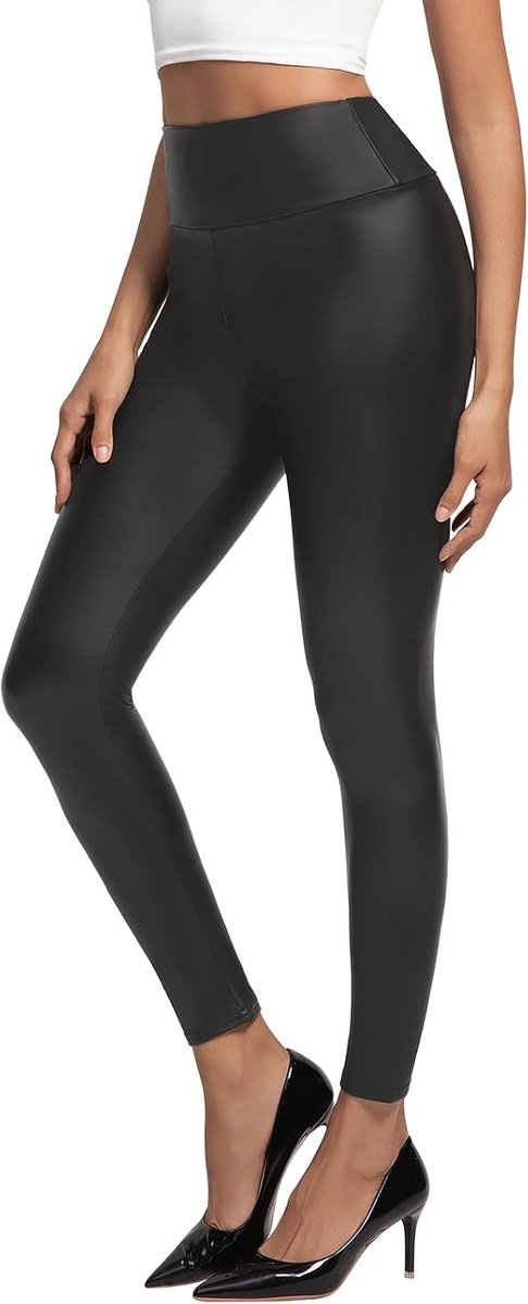 Leggings voor Vrouwen Lederen Broek Hoge Taille