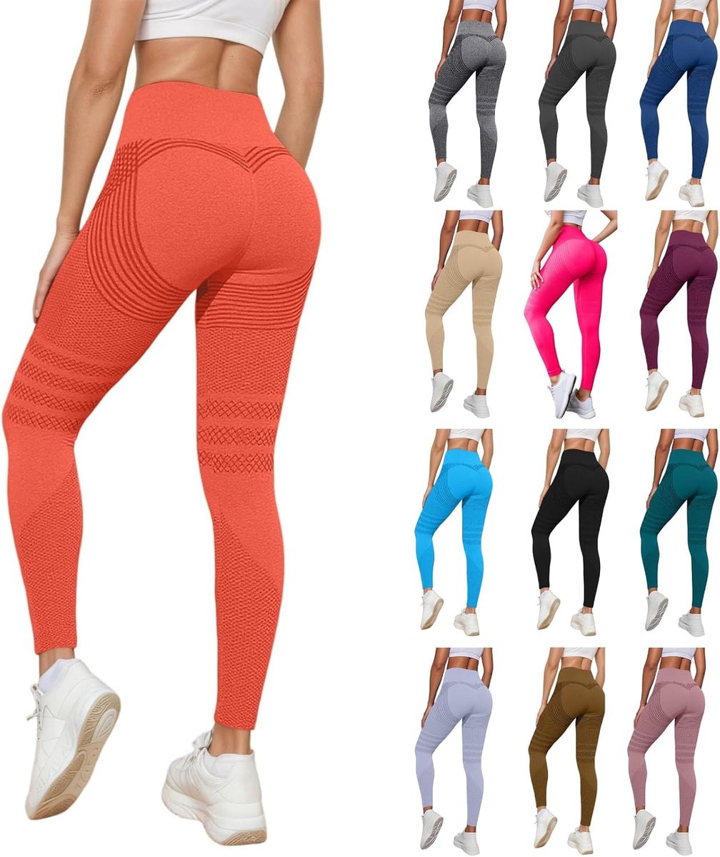 Leggings voor dames, anti-cellulitis, compressielegging, hoge taille, push-up, yogabroek met buikcontrole, ondoorzichtig, figuurvormende booty lifting, fitness, sportbroek, stretch
