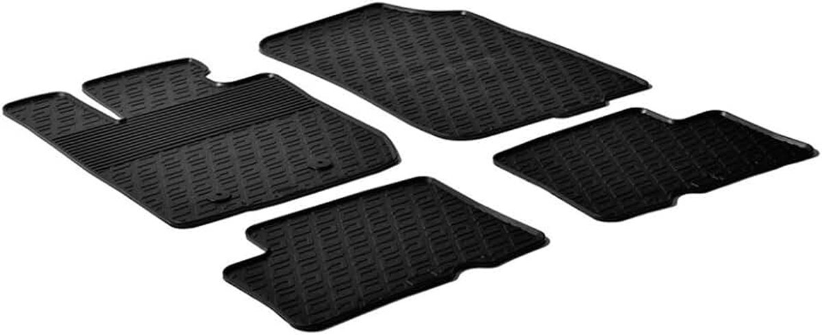 Gledring Rubbermatten compatibel met Dacia Duster 2010-2015 (G profiel 4-delig + montageclips)